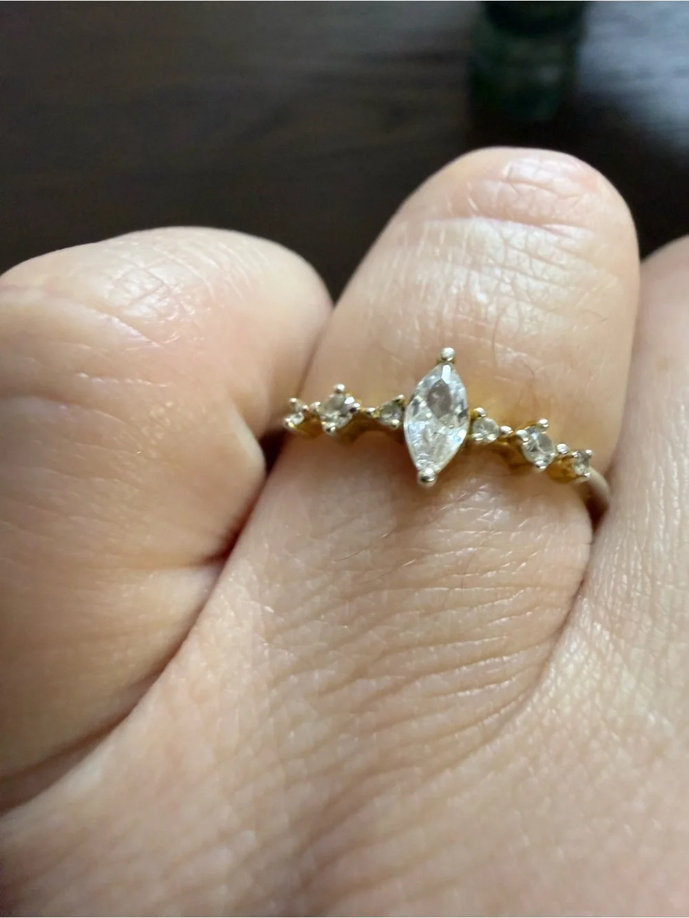 Caitlyn Minimalist Eternity Ring • Size 8 - Picture 2 of 3